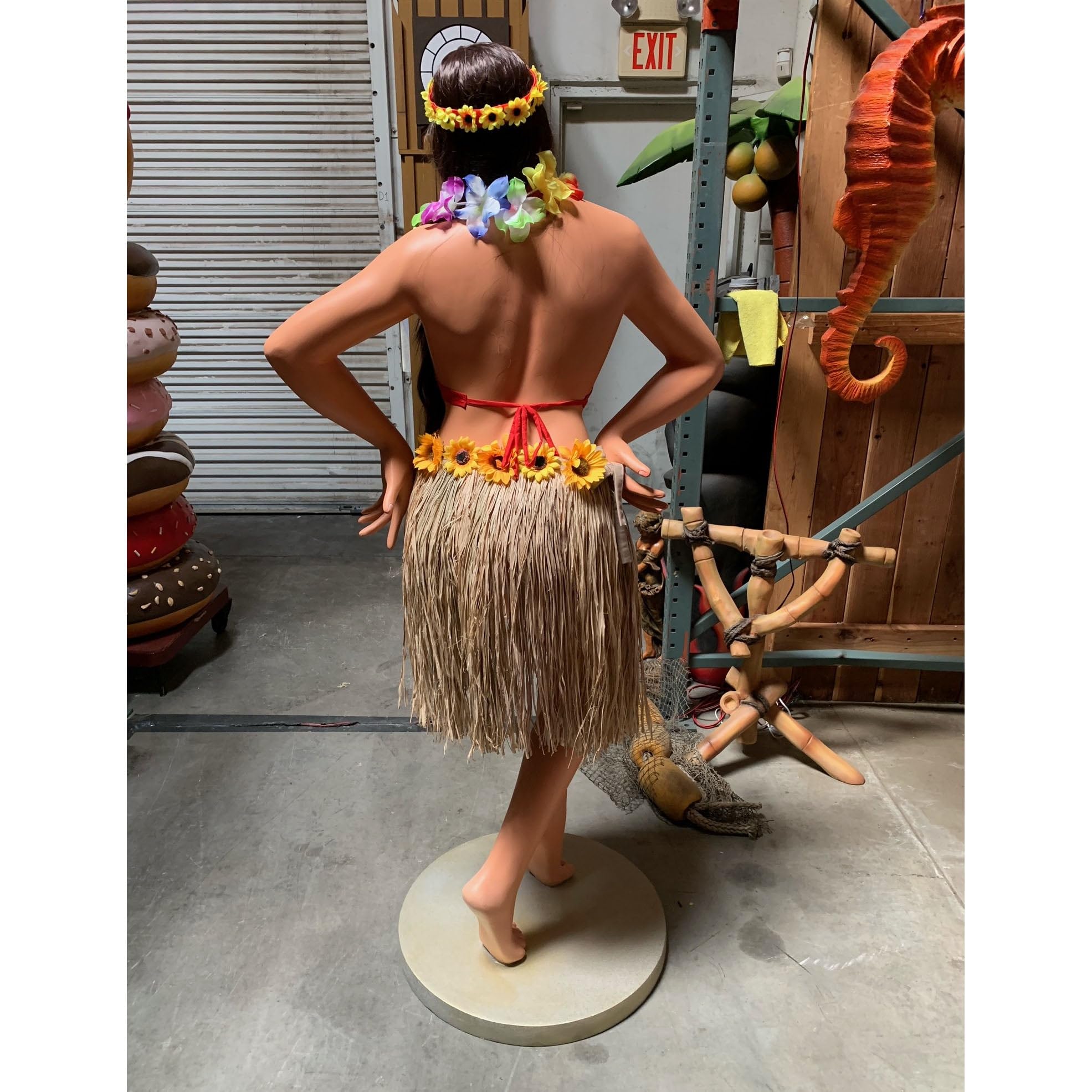 彫刻・オブジェ Treasure Craft Hula Girl Hawaii 04 Treasure Craft Hula Girl Hawaii 04 Hawaiian Hula Girl